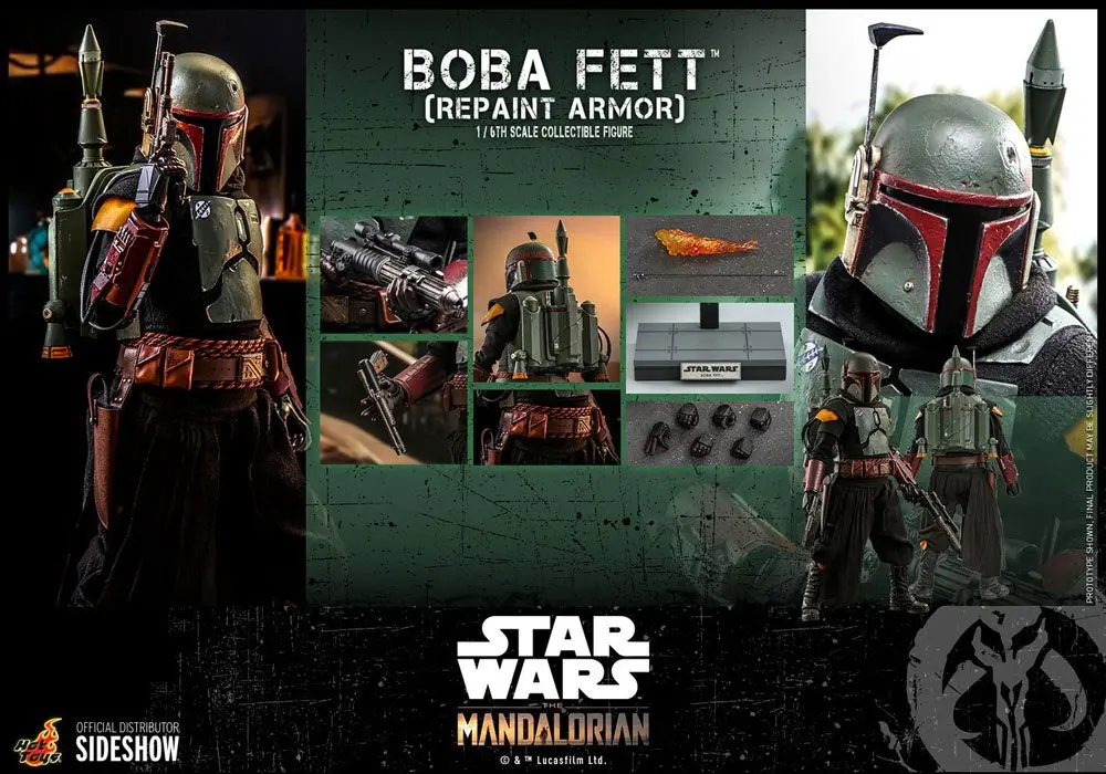 Star Wars The Mandalorian Action Figure 1/6 Boba Fett (Repaint Armor) 30 cm termékfotó