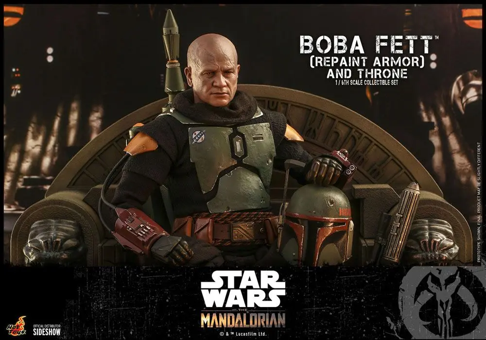 Star Wars The Mandalorian akčná figúrka 1/6 Boba Fett (Repaint Armor) a Throne 30 cm produktová fotografia