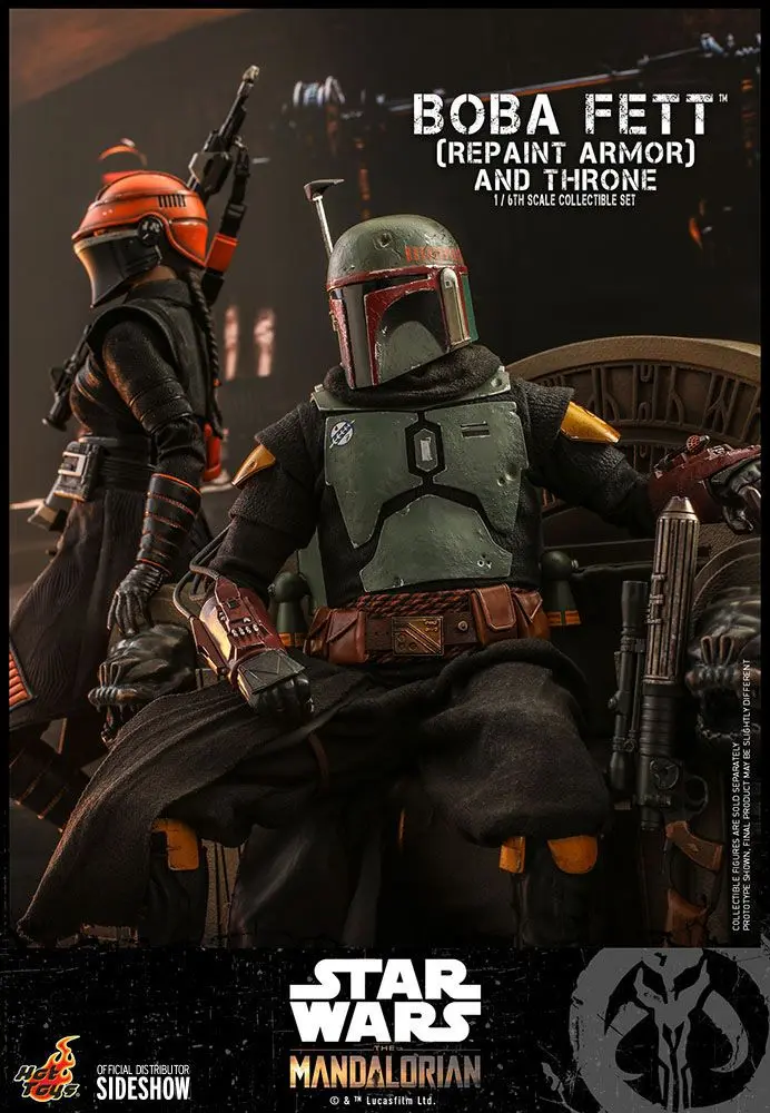 Star Wars The Mandalorian akčná figúrka 1/6 Boba Fett (Repaint Armor) a Throne 30 cm produktová fotografia