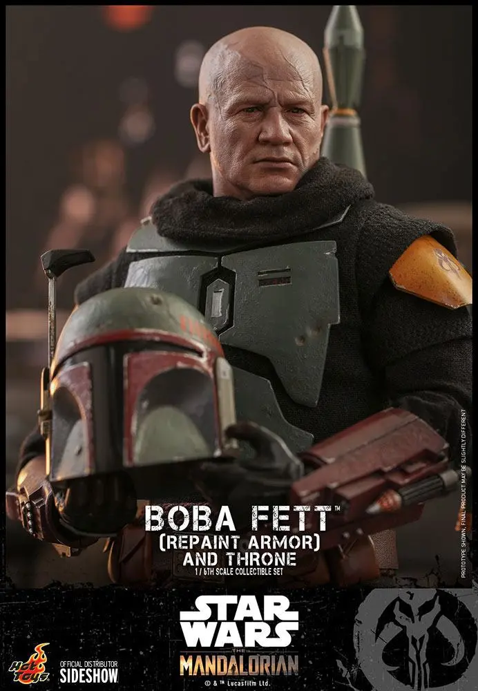 Star Wars The Mandalorian akčná figúrka 1/6 Boba Fett (Repaint Armor) a Throne 30 cm produktová fotografia