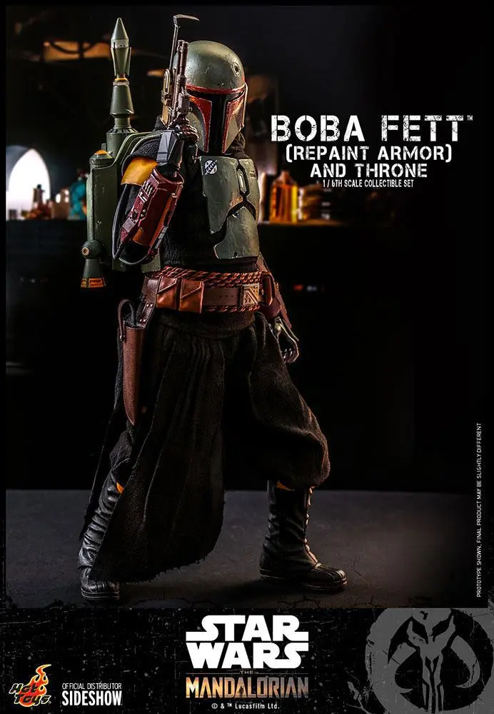 Star Wars The Mandalorian akčná figúrka 1/6 Boba Fett (Repaint Armor) a Throne 30 cm produktová fotografia