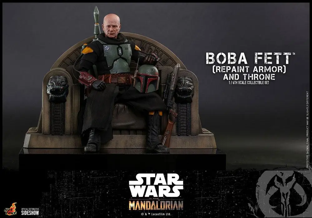 Star Wars The Mandalorian akčná figúrka 1/6 Boba Fett (Repaint Armor) a Throne 30 cm produktová fotografia