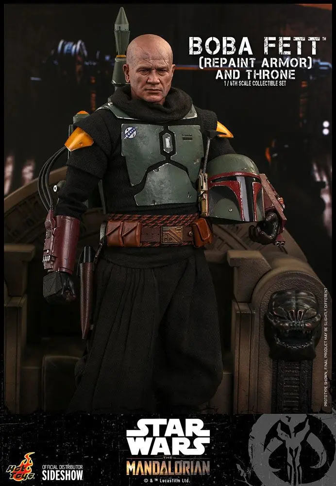 Star Wars The Mandalorian akčná figúrka 1/6 Boba Fett (Repaint Armor) a Throne 30 cm produktová fotografia