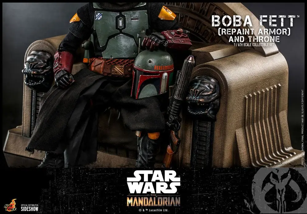 Star Wars The Mandalorian akčná figúrka 1/6 Boba Fett (Repaint Armor) a Throne 30 cm produktová fotografia
