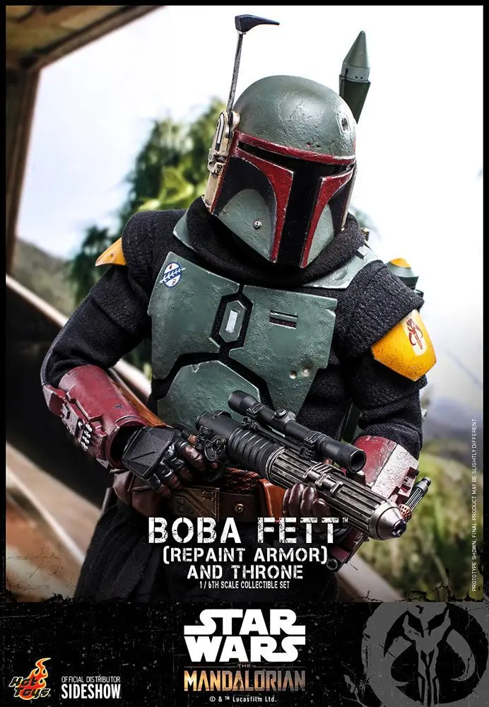 Star Wars The Mandalorian akčná figúrka 1/6 Boba Fett (Repaint Armor) a Throne 30 cm produktová fotografia
