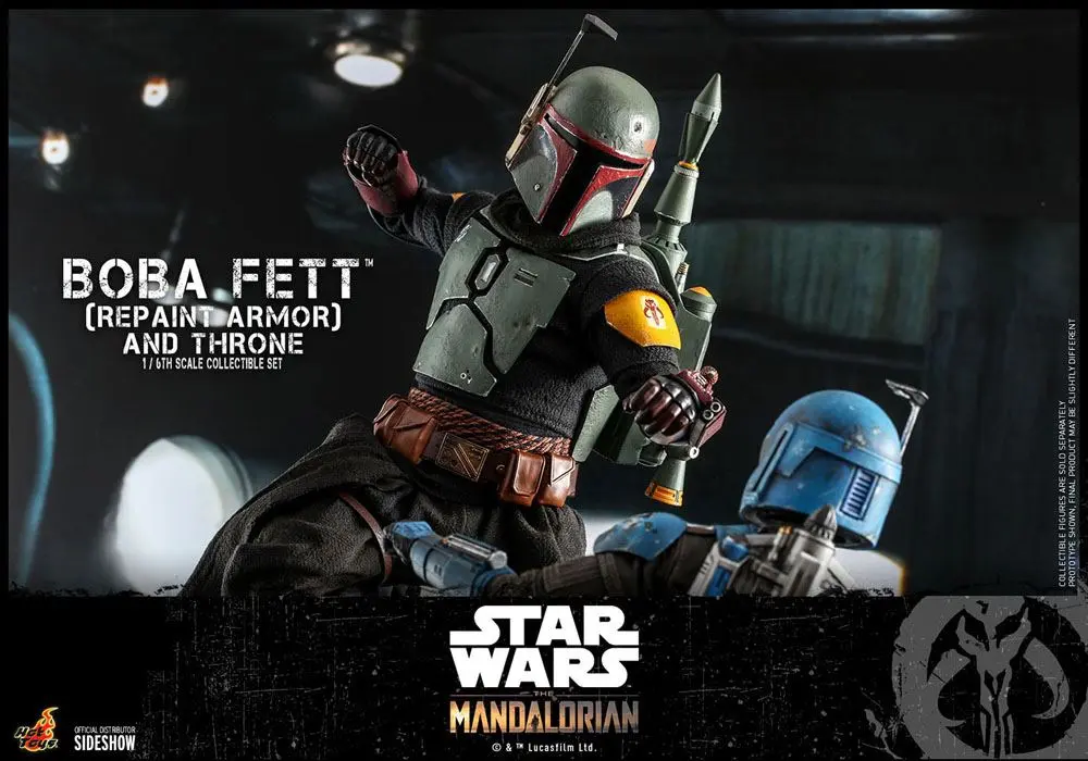 Star Wars The Mandalorian akčná figúrka 1/6 Boba Fett (Repaint Armor) a Throne 30 cm produktová fotografia