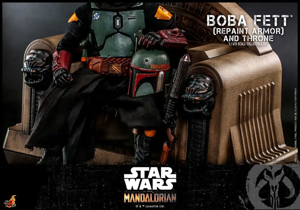 Star Wars: The Mandalorian Akčná figúrka 1/6 Boba Fett Repaint Armor and Throne Special Edition 30 cm produktová fotografia