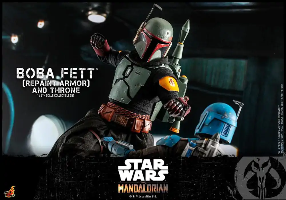 Star Wars: The Mandalorian Akčná figúrka 1/6 Boba Fett Repaint Armor and Throne Special Edition 30 cm produktová fotografia