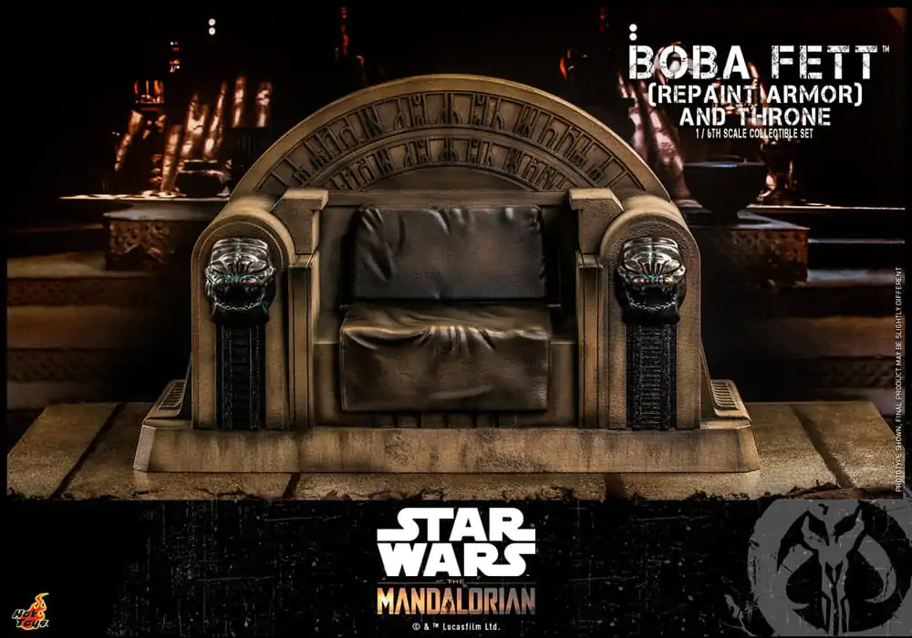 Star Wars: The Mandalorian Akčná figúrka 1/6 Boba Fett Repaint Armor and Throne Special Edition 30 cm produktová fotografia