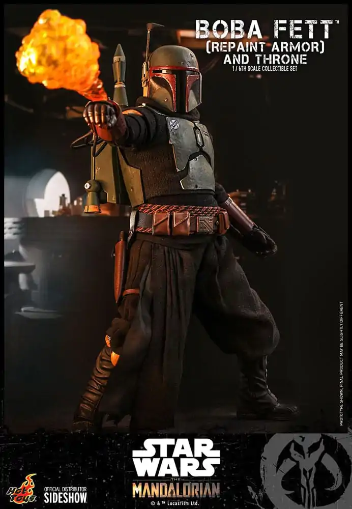 Star Wars: The Mandalorian Akčná figúrka 1/6 Boba Fett Repaint Armor and Throne Special Edition 30 cm produktová fotografia
