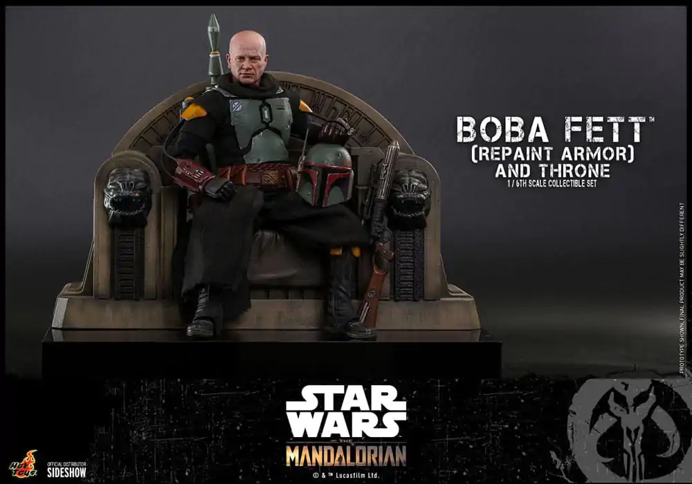 Star Wars: The Mandalorian Akčná figúrka 1/6 Boba Fett Repaint Armor and Throne Special Edition 30 cm produktová fotografia