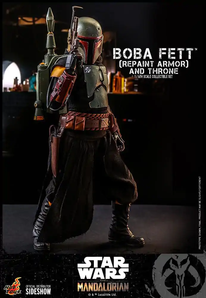 Star Wars: The Mandalorian Akčná figúrka 1/6 Boba Fett Repaint Armor and Throne Special Edition 30 cm produktová fotografia