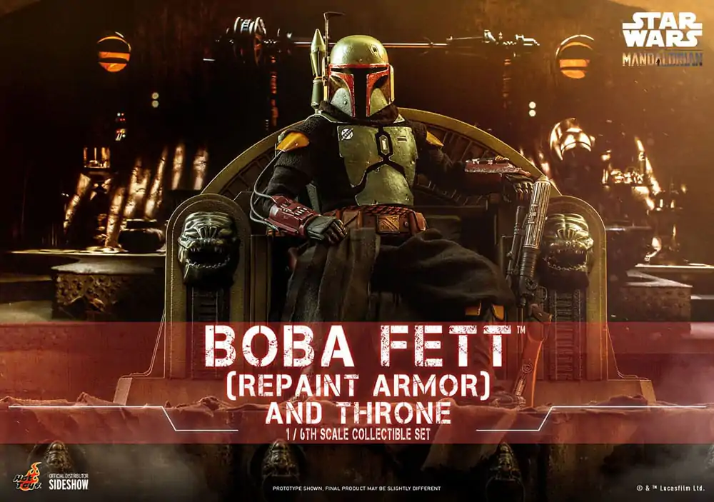 Star Wars: The Mandalorian Akčná figúrka 1/6 Boba Fett Repaint Armor and Throne Special Edition 30 cm produktová fotografia