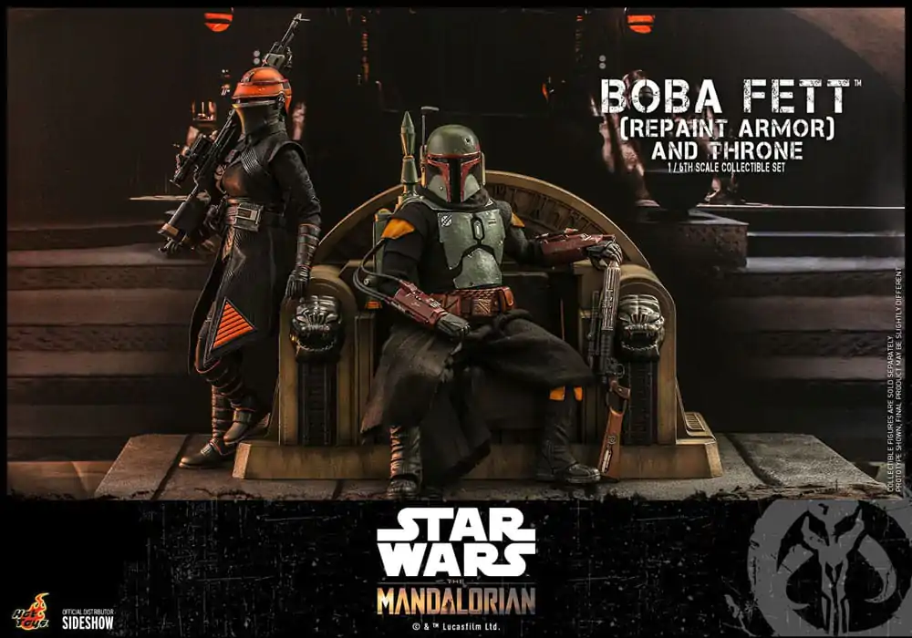 Star Wars: The Mandalorian Akčná figúrka 1/6 Boba Fett Repaint Armor and Throne Special Edition 30 cm produktová fotografia