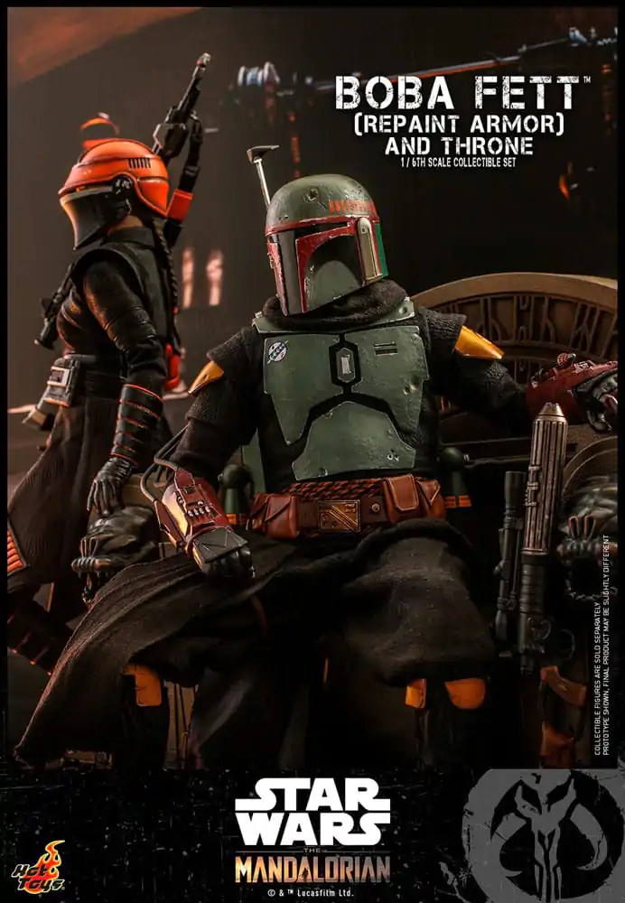 Star Wars: The Mandalorian Akčná figúrka 1/6 Boba Fett Repaint Armor and Throne Special Edition 30 cm produktová fotografia