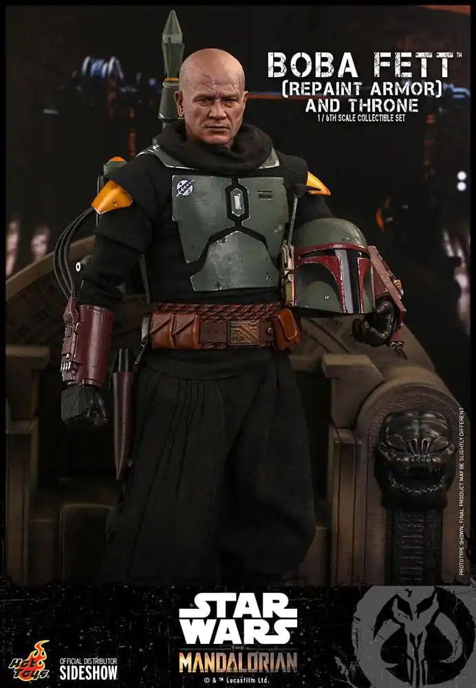 Star Wars: The Mandalorian Akčná figúrka 1/6 Boba Fett Repaint Armor and Throne Special Edition 30 cm produktová fotografia