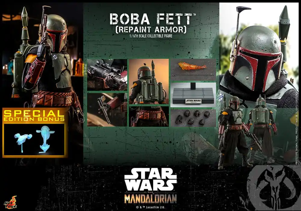 Star Wars: The Mandalorian Akčná figúrka 1/6 Boba Fett Repaint Armor Special Edition 30 cm produktová fotografia