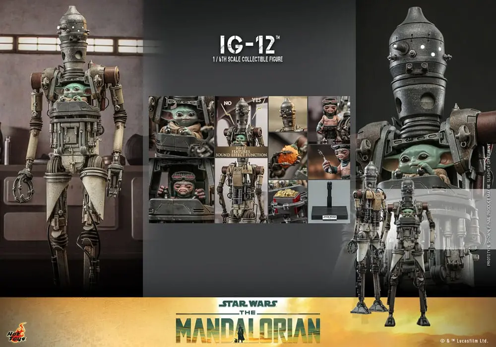 Star Wars: The Mandalorian Akčná figúrka 1/6 IG-12 36 cm termékfotó