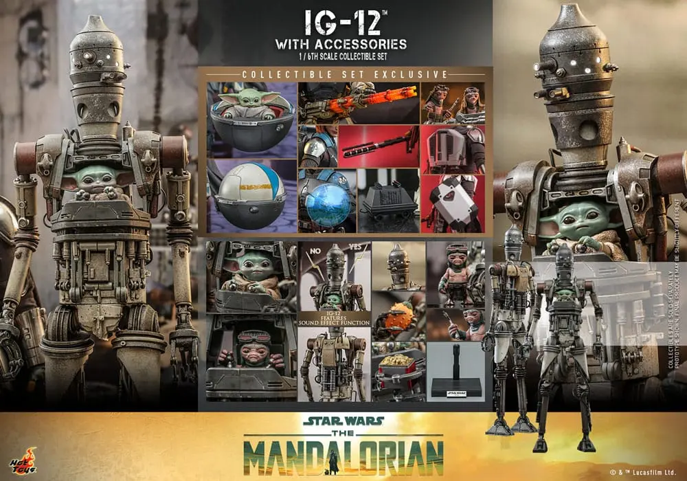 Star Wars: The Mandalorian Akčná figúrka 1/6 IG-12 s príslušenstvom 36 cm termékfotó