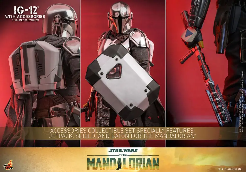 Star Wars: The Mandalorian Akčná figúrka 1/6 IG-12 s príslušenstvom 36 cm termékfotó