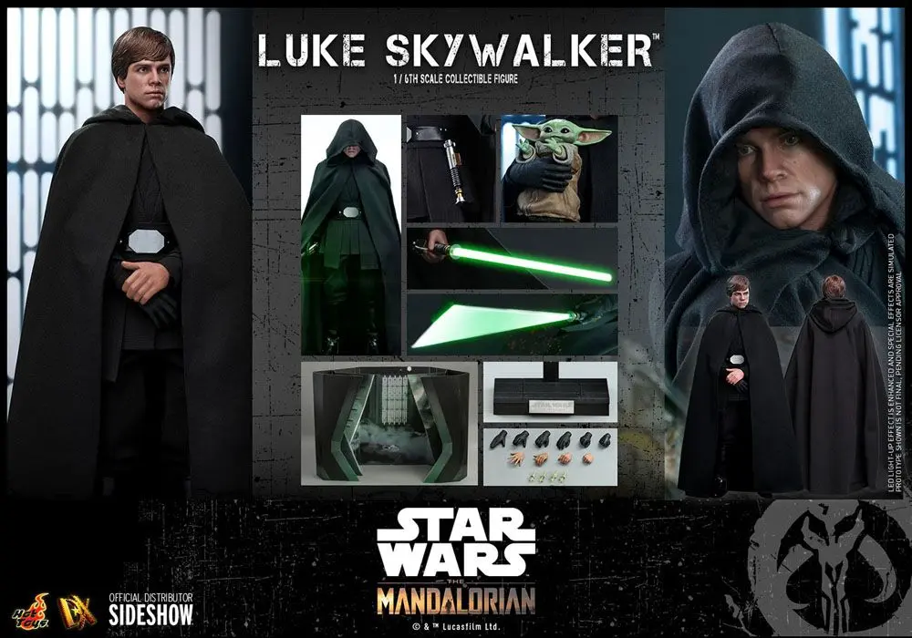 Star Wars The Mandalorian Akčná figúrka 1/6  Luke Skywalker 30 cm termékfotó