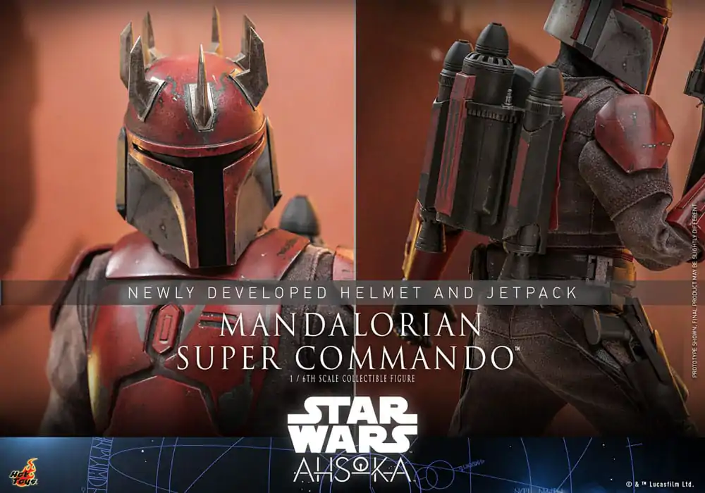 Star Wars: The Mandalorian Akčná figúrka 1/6 Mandalorian Super Commando 31 cm produktová fotografia