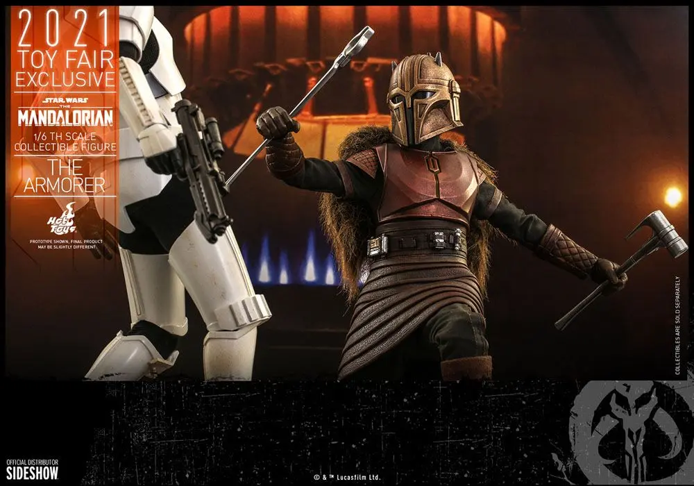 Star Wars The Mandalorian akčná figúrka 1/6 The Armorer 2021 Toy Fair Exclusive 29 cm termékfotó