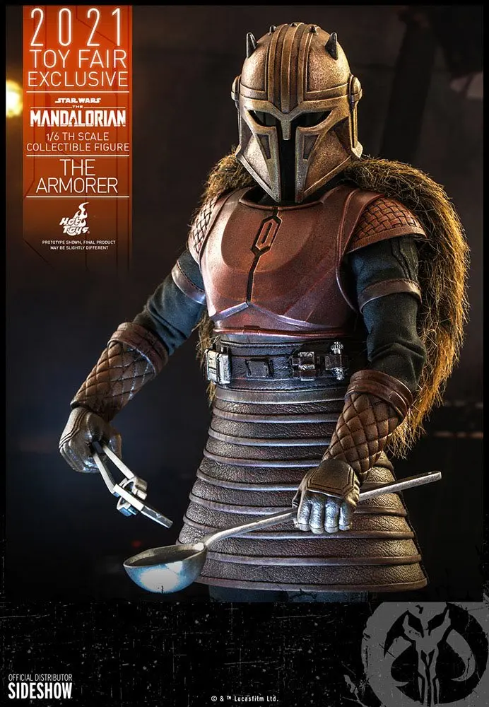 Star Wars The Mandalorian akčná figúrka 1/6 The Armorer 2021 Toy Fair Exclusive 29 cm termékfotó