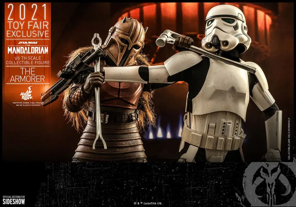 Star Wars The Mandalorian akčná figúrka 1/6 The Armorer 2021 Toy Fair Exclusive 29 cm termékfotó