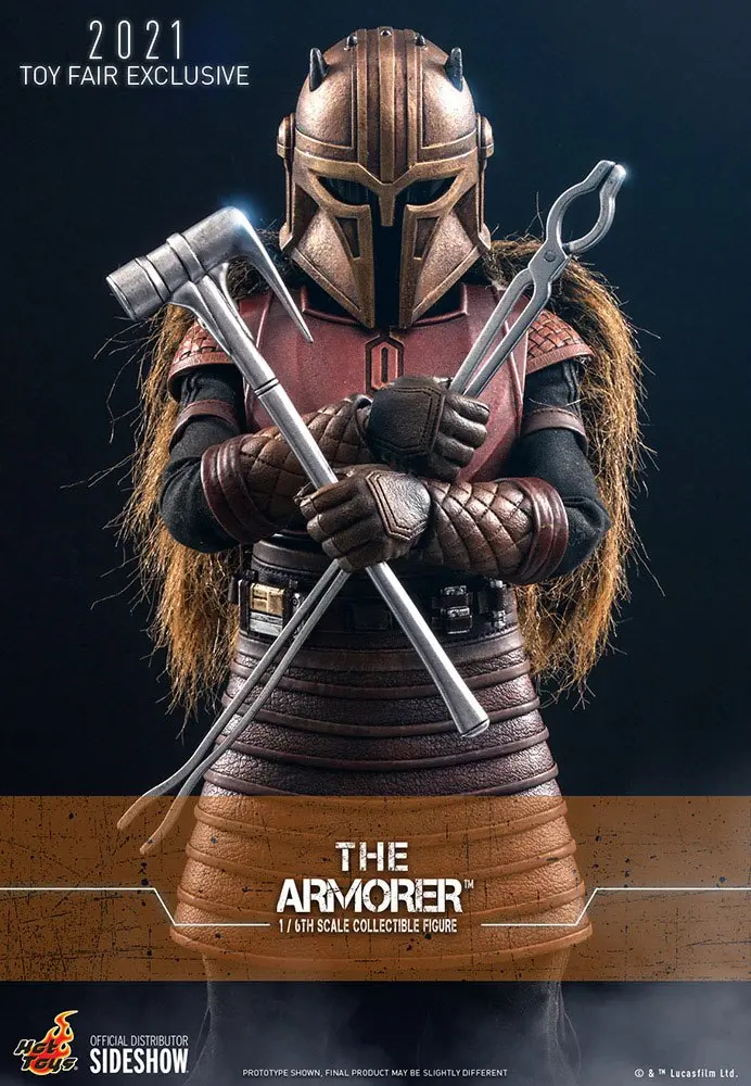 Star Wars The Mandalorian akčná figúrka 1/6 The Armorer 2021 Toy Fair Exclusive 29 cm termékfotó