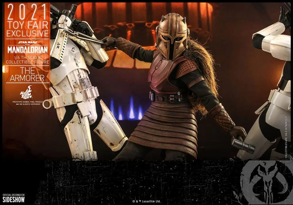 Star Wars The Mandalorian akčná figúrka 1/6 The Armorer 2021 Toy Fair Exclusive 29 cm termékfotó