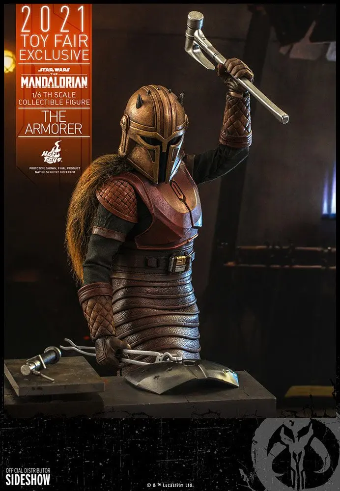 Star Wars The Mandalorian akčná figúrka 1/6 The Armorer 2021 Toy Fair Exclusive 29 cm termékfotó