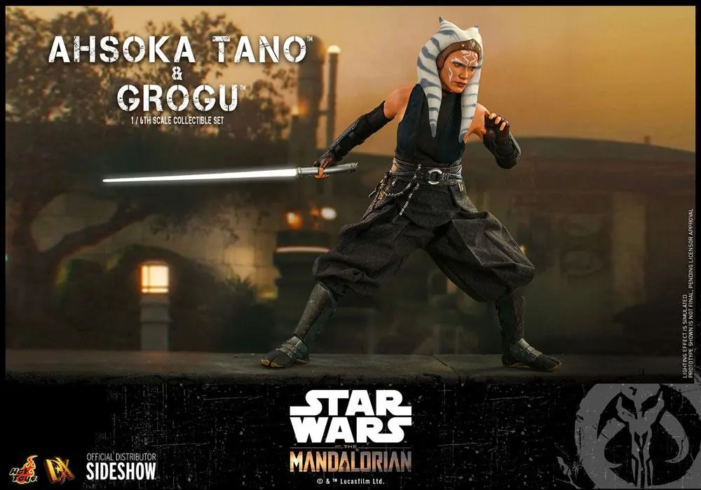 Star Wars The Mandalorian Akčná figúrka 2-pack 1/6 Ahsoka Tano & Grogu 29 cm termékfotó