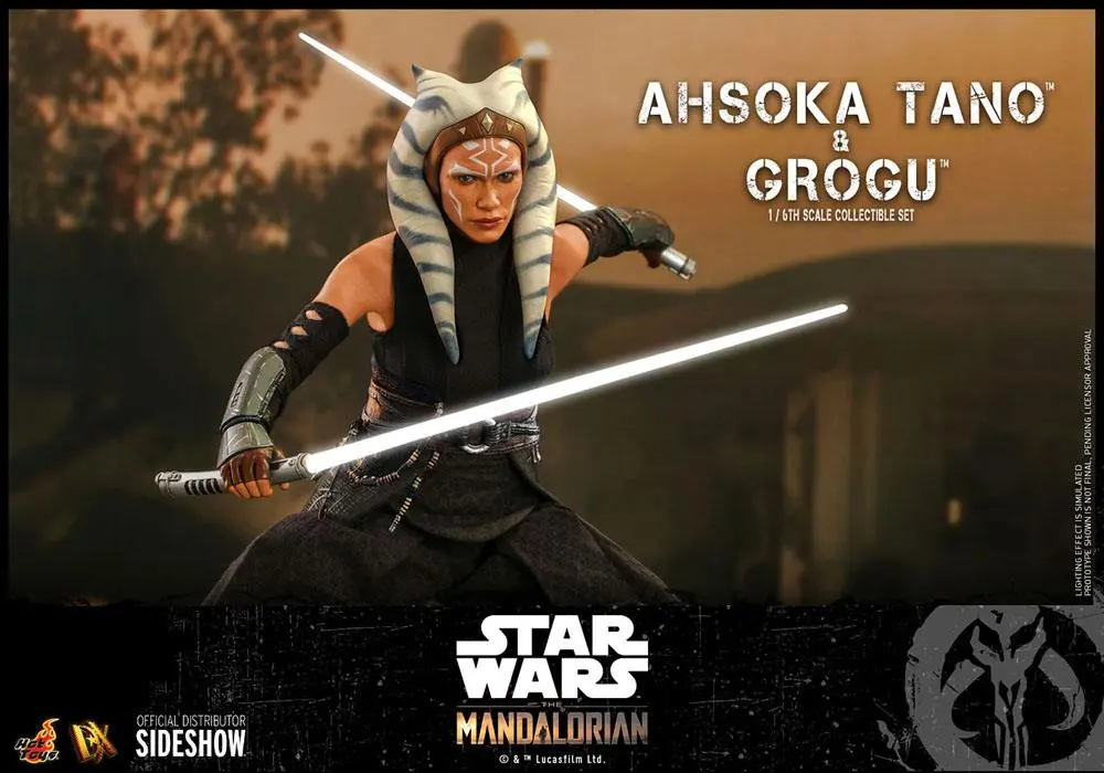 Star Wars The Mandalorian Akčná figúrka 2-pack 1/6 Ahsoka Tano & Grogu 29 cm termékfotó