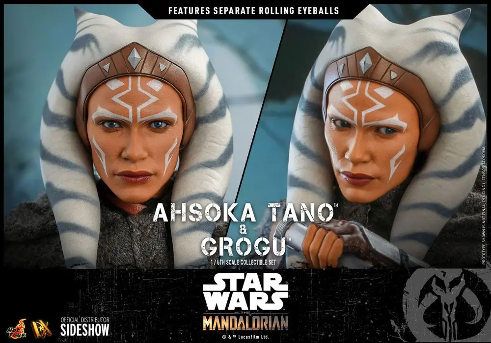 Star Wars The Mandalorian Akčná figúrka 2-pack 1/6 Ahsoka Tano & Grogu 29 cm termékfotó