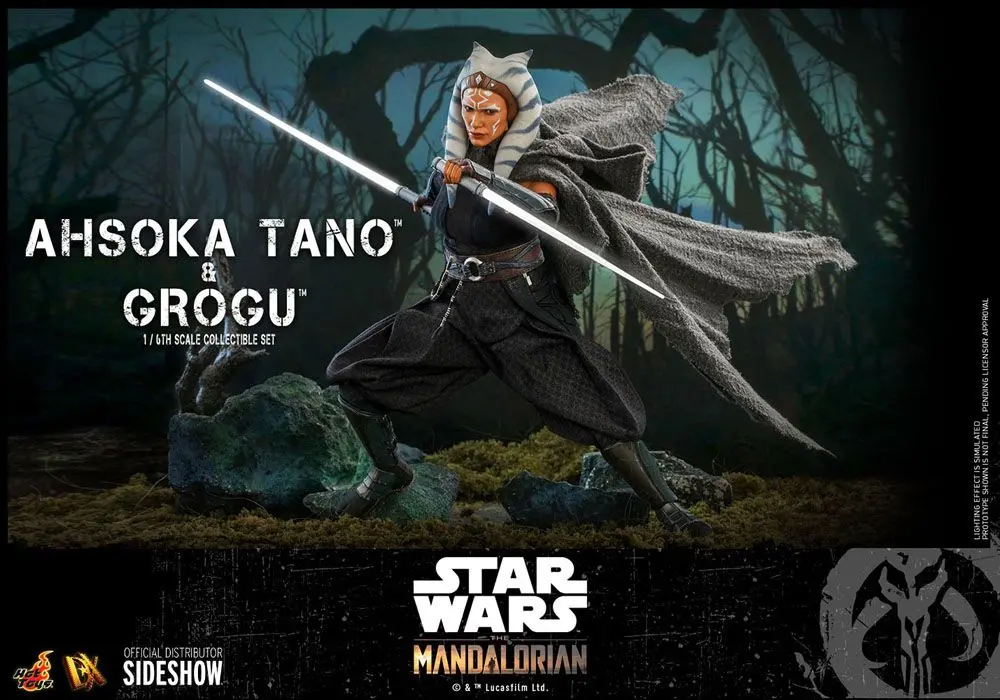 Star Wars The Mandalorian Akčná figúrka 2-pack 1/6 Ahsoka Tano & Grogu 29 cm termékfotó