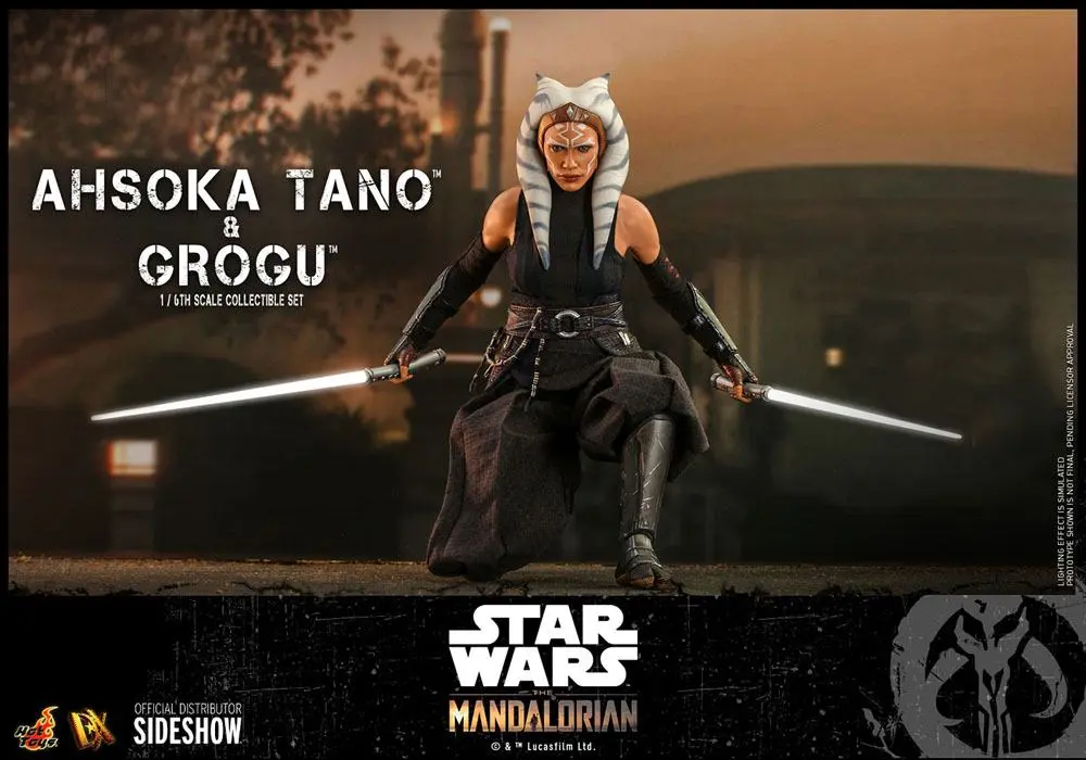 Star Wars The Mandalorian Akčná figúrka 2-pack 1/6 Ahsoka Tano & Grogu 29 cm termékfotó