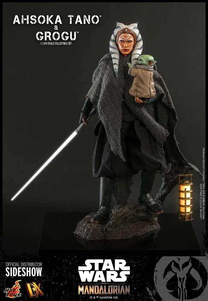 Star Wars The Mandalorian Akčná figúrka 2-pack 1/6 Ahsoka Tano & Grogu 29 cm termékfotó