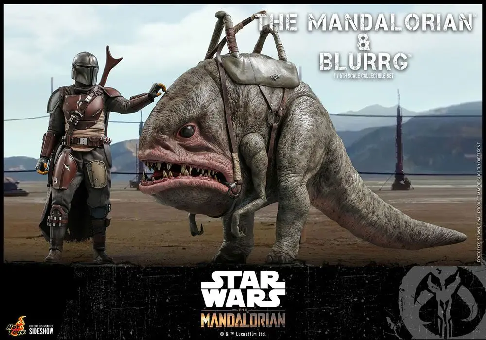 Star Wars The Mandalorian Akčná Figúrka 2-Pack 1/6 The Mandalorian & Blurrg 37 cm produktová fotografia