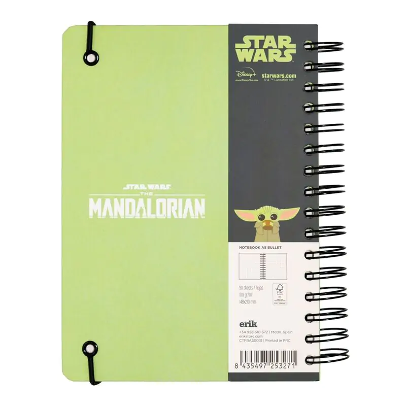 Star Wars The Mandalorian A5 zápisník produktová fotografia