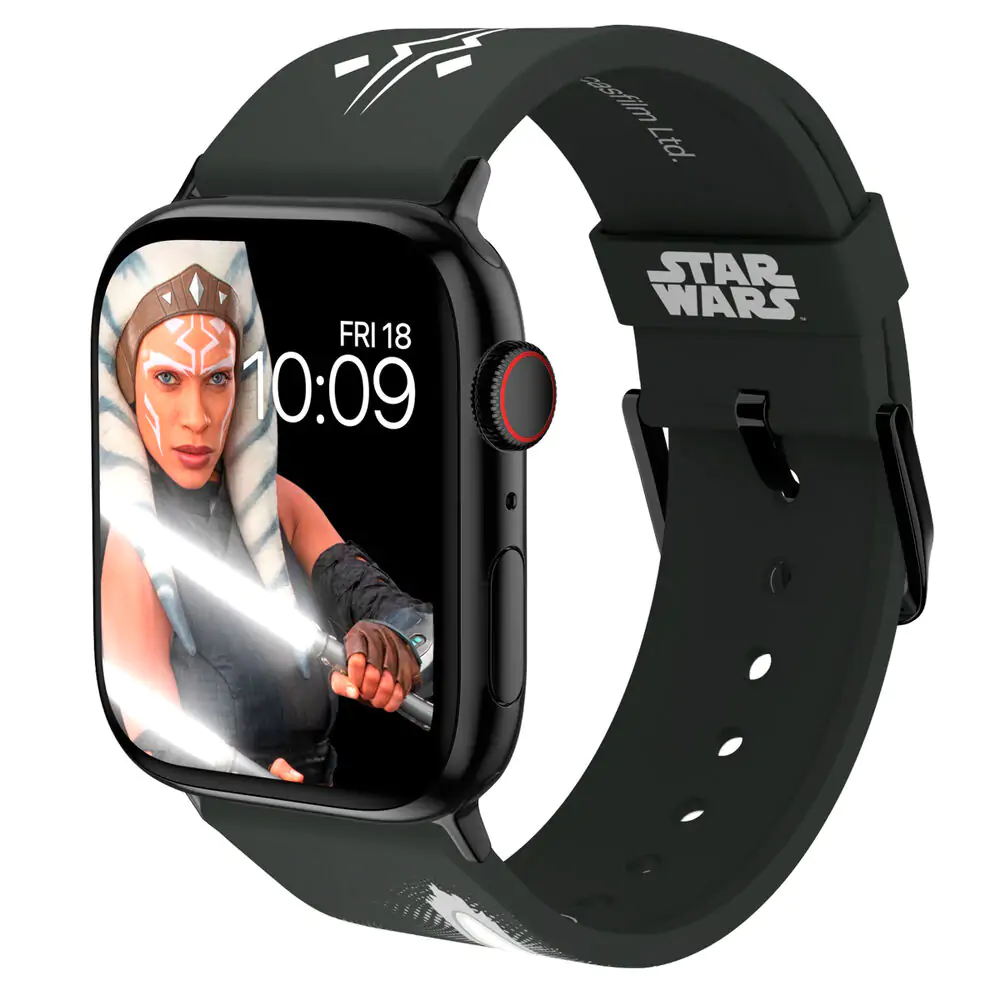 Star Wars The Mandalorian Ahsoka Tano Lightsaber remienok na Smartwatch + dizajny ciferníka produktová fotografia