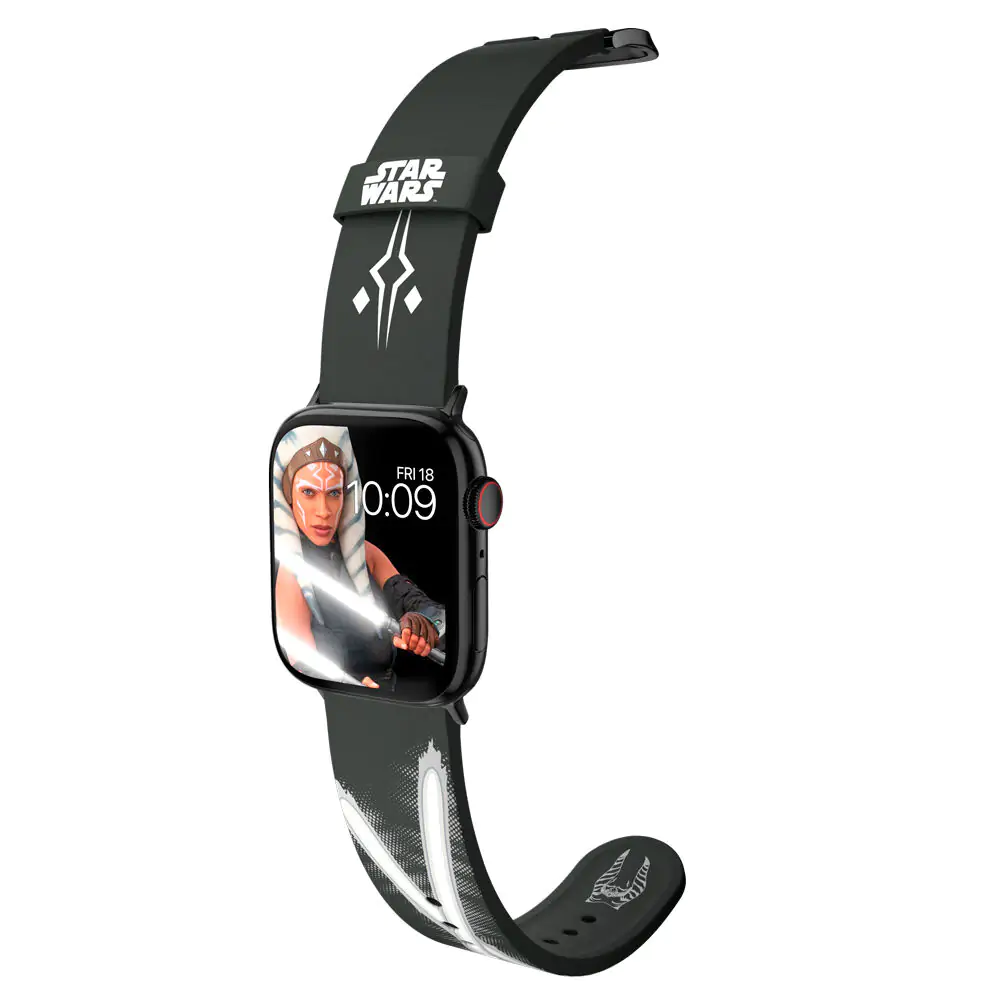 Star Wars The Mandalorian Ahsoka Tano Lightsaber remienok na Smartwatch + dizajny ciferníka produktová fotografia