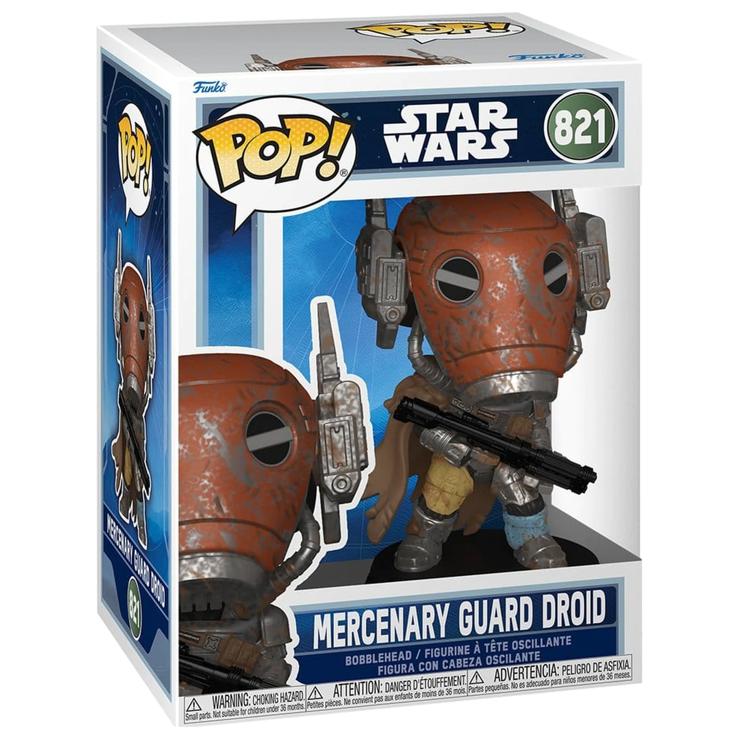 Star Wars: The Mandalorian and Grogu Funko POP! Vinyl Bobblehead figúrka Mercenary Guard Droid 9 cm produktová fotografia