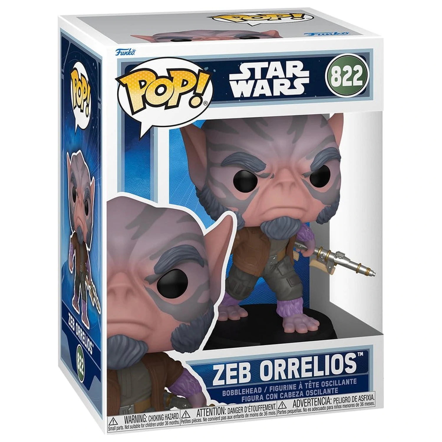 Star Wars: The Mandalorian and Grogu Funko POP! Vinyl Bobblehead figúrka Zeb Orrelios 9 cm produktová fotografia