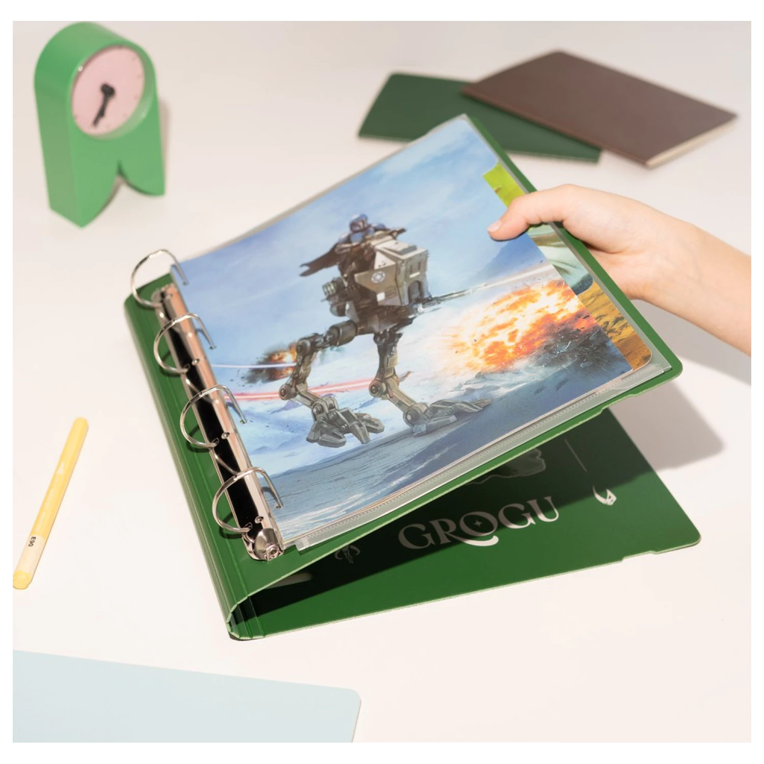 Star Wars: The Mandalorian and Grogu zakladač s krúžkami produktová fotografia