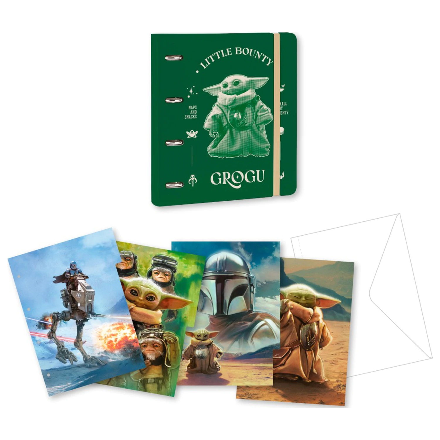 Star Wars: The Mandalorian and Grogu zakladač s krúžkami produktová fotografia