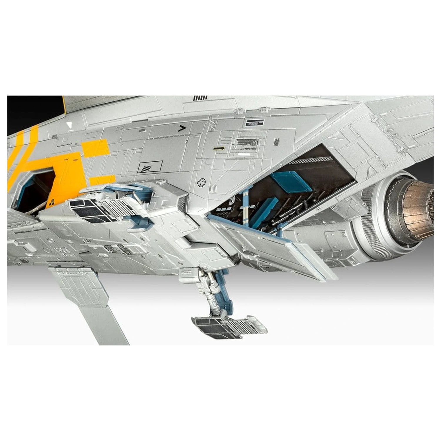 Star Wars The Mandalorian a Grogu Revell model stavebnica 1/72 Razor Crest 34 cm produktová fotografia