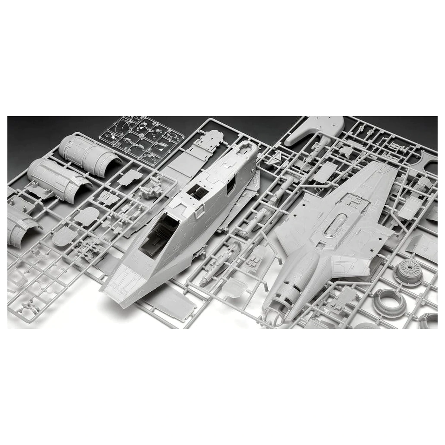 Star Wars The Mandalorian a Grogu Revell model stavebnica 1/72 Razor Crest 34 cm produktová fotografia
