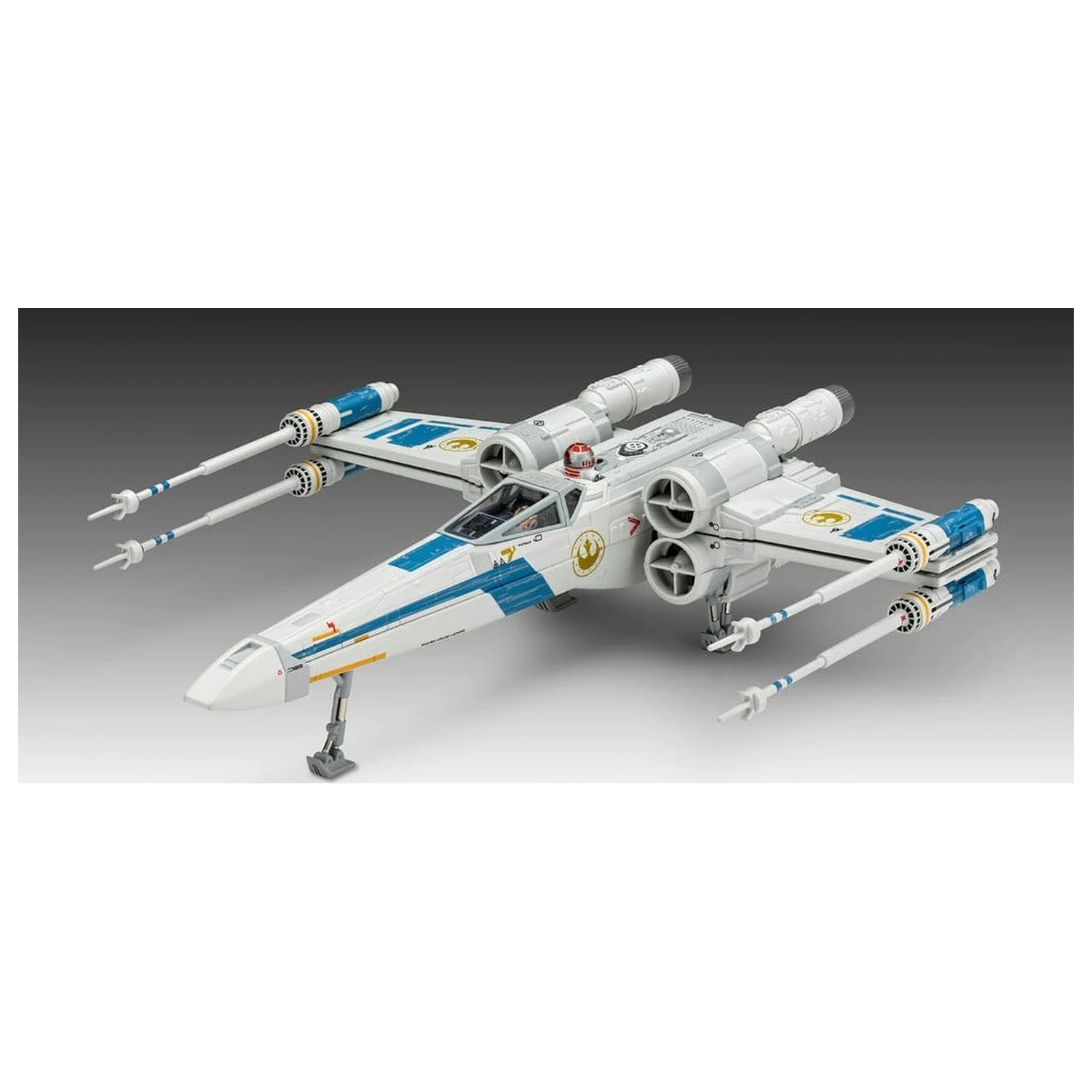 Star Wars The Mandalorian and Grogu Revell Model Set Model Kit 1/57 New Republic X-Wing Fighter 22 cm produktová fotografia
