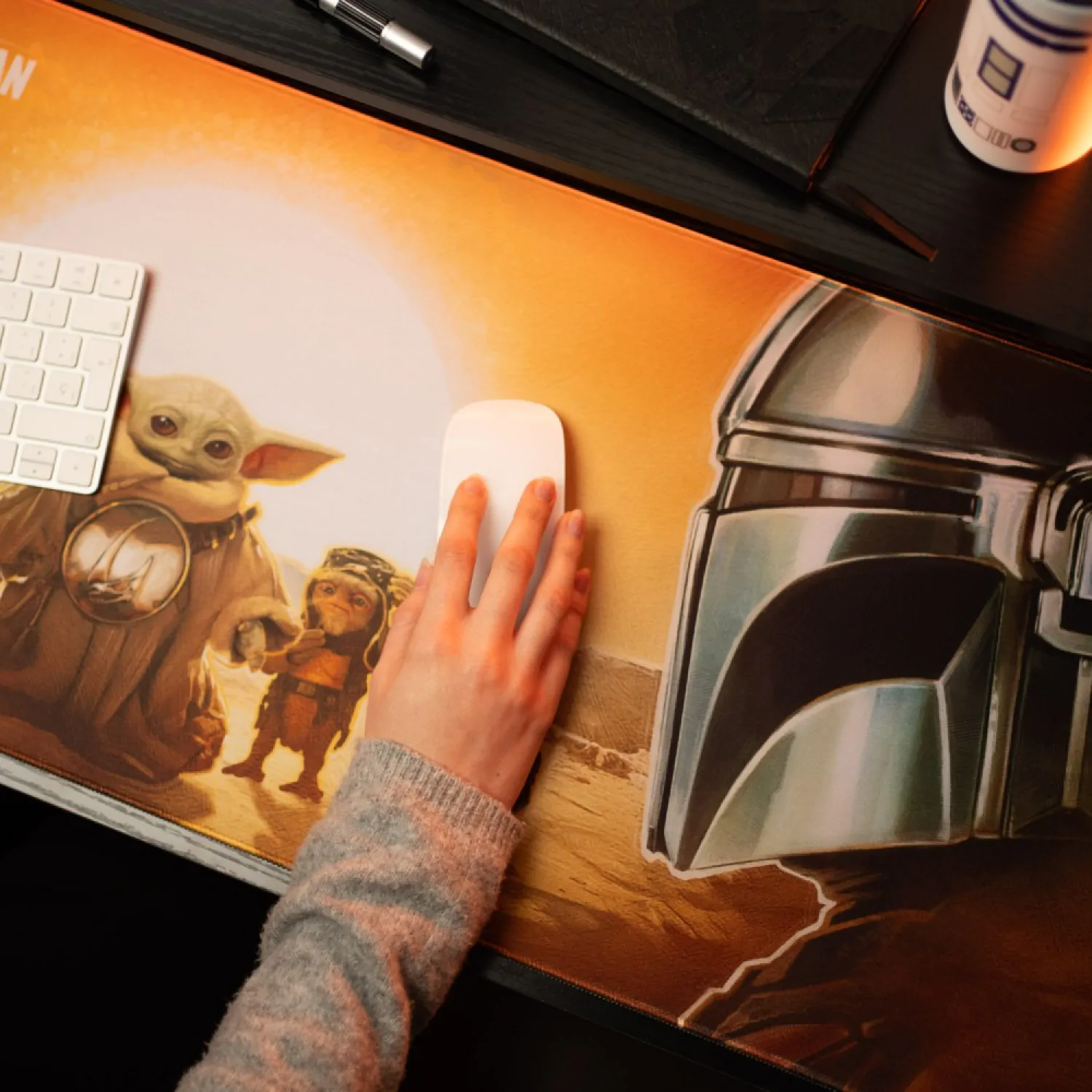 Star Wars: The Mandalorian and Grogu XL podložka pod myš 80 x 35 cm produktová fotografia